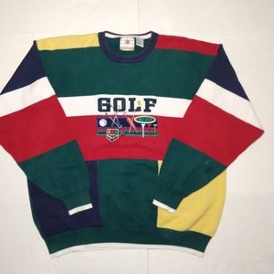 Vtg Men's Cotton Traders Golf Sweater Large